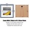 12x12 Picture Frames Wood Distressed Blue Display Pictures 10x10 or 8x8 with Mat or 12x12 without Mat - 12x12 Inch Square Photo Frames with 2 Mats for Wall or Tabletop Mount, 1 Pack